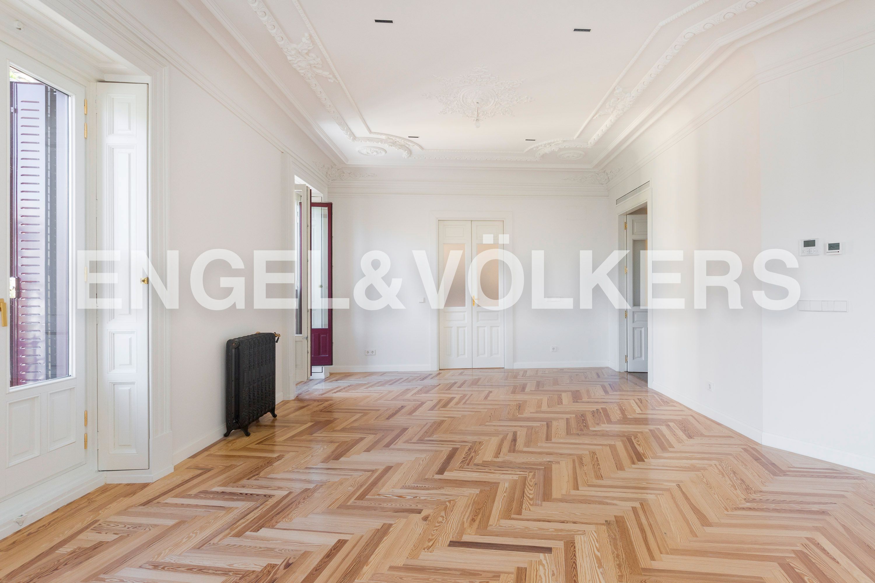 Sala d'estar de Apartament de lloguer en  Madrid Capital amb Aire condicionat, Calefacció i Parquet