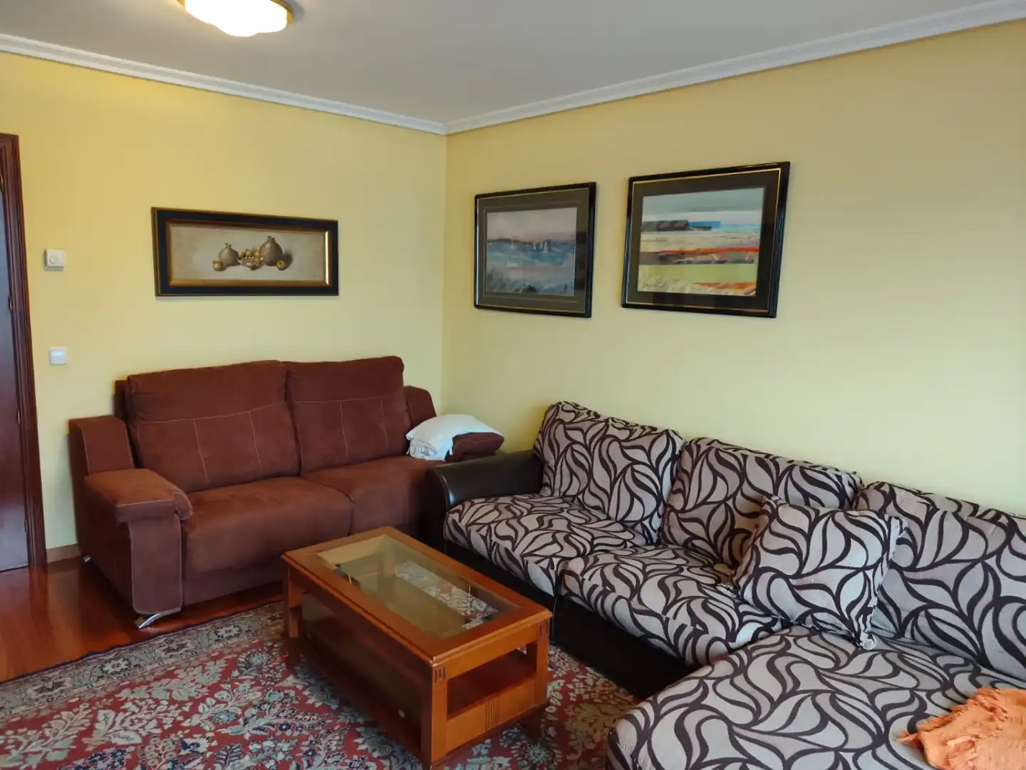 Living room of Flat for rent in Pontevedra Capital   with Heating, Furnished and Oven