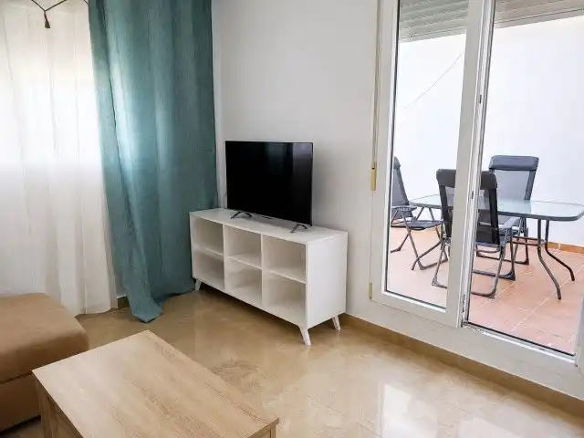 Living room of Flat for rent in Manilva  with Private garden, Terrace and Community pool