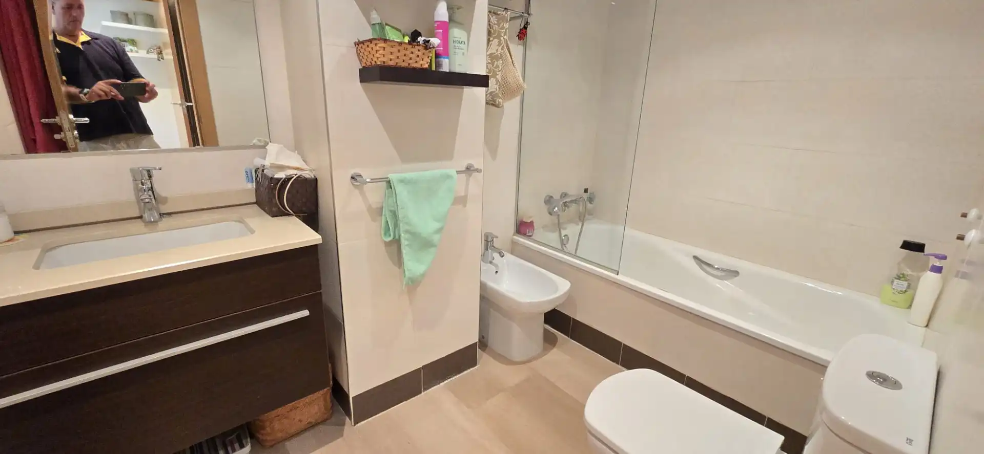 Bathroom of Flat for rent in Dénia  with Air Conditioner, Heating and Terrace