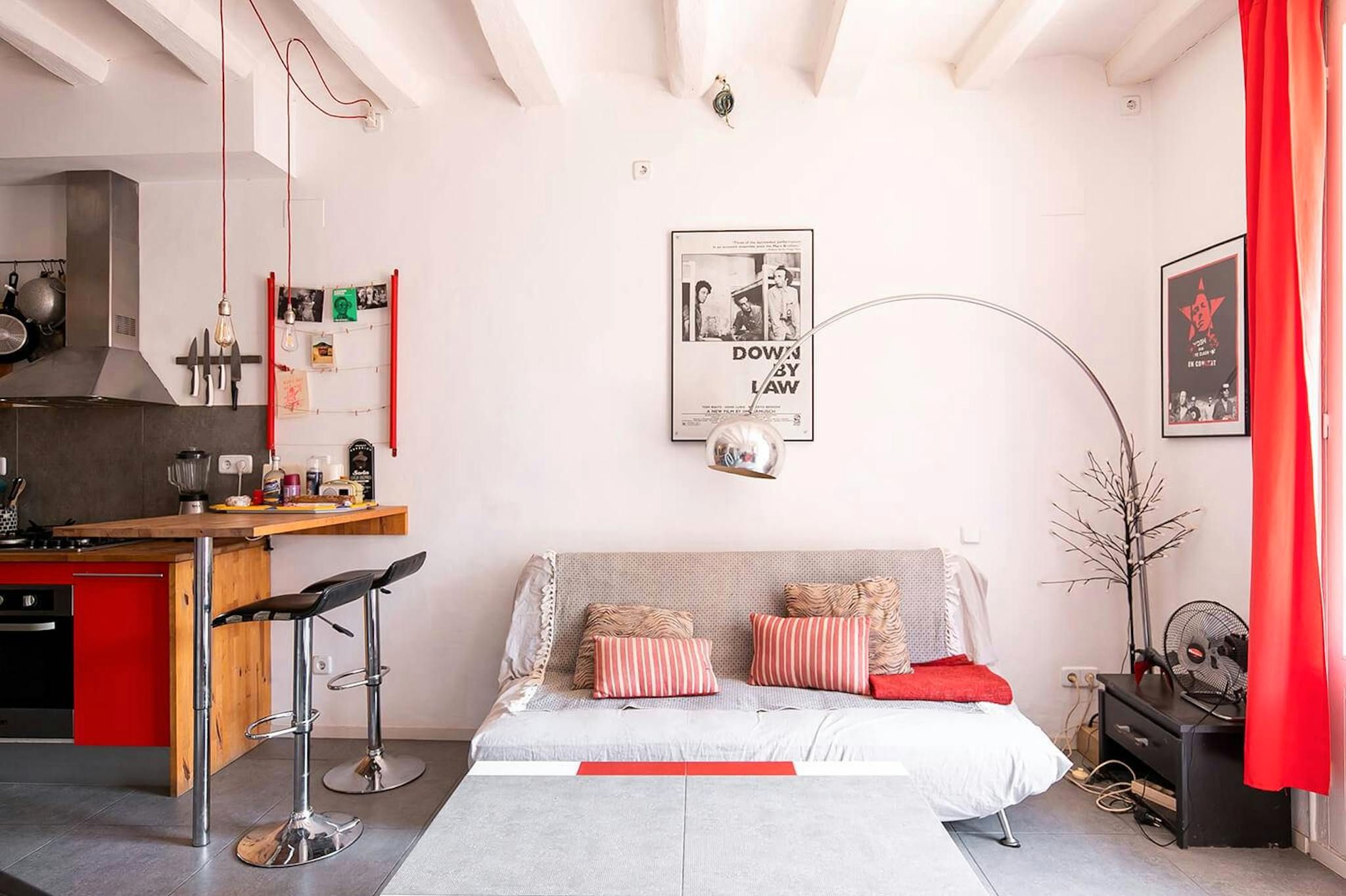 Living room of Flat to rent in  Barcelona Capital  with Furnished and Washing machine