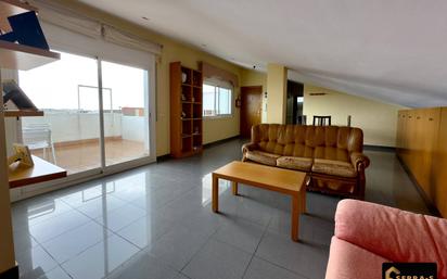 Sala d'estar de Àtic en venda en Pineda de Mar amb Aire condicionat, Terrassa i Balcó