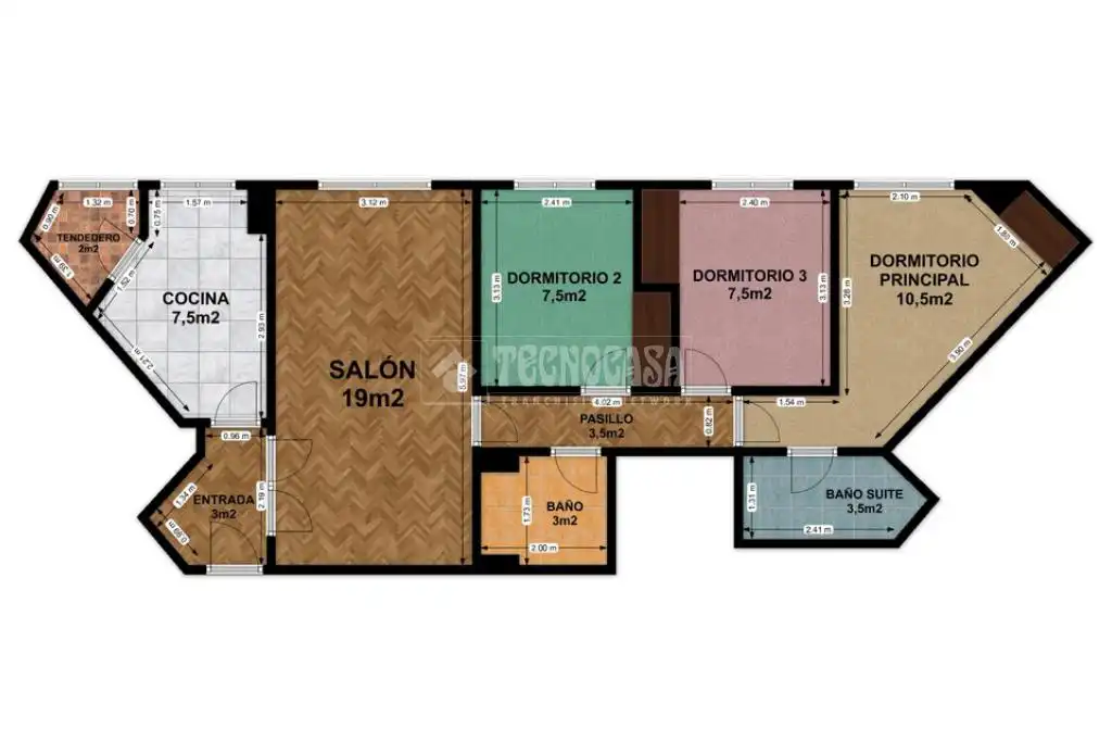 Bedroom of Flat for sale in Getafe  with Air Conditioner, Heating and Parquet flooring