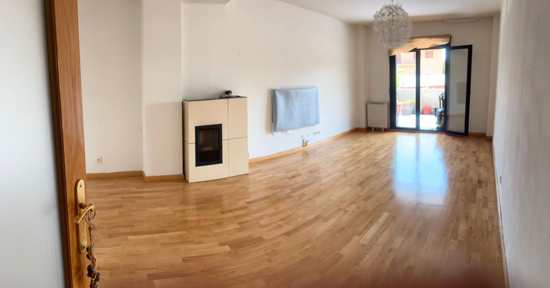 Living room of Flat for sale in El Boalo - Cerceda – Mataelpino  with Heating, Private garden and Parquet flooring