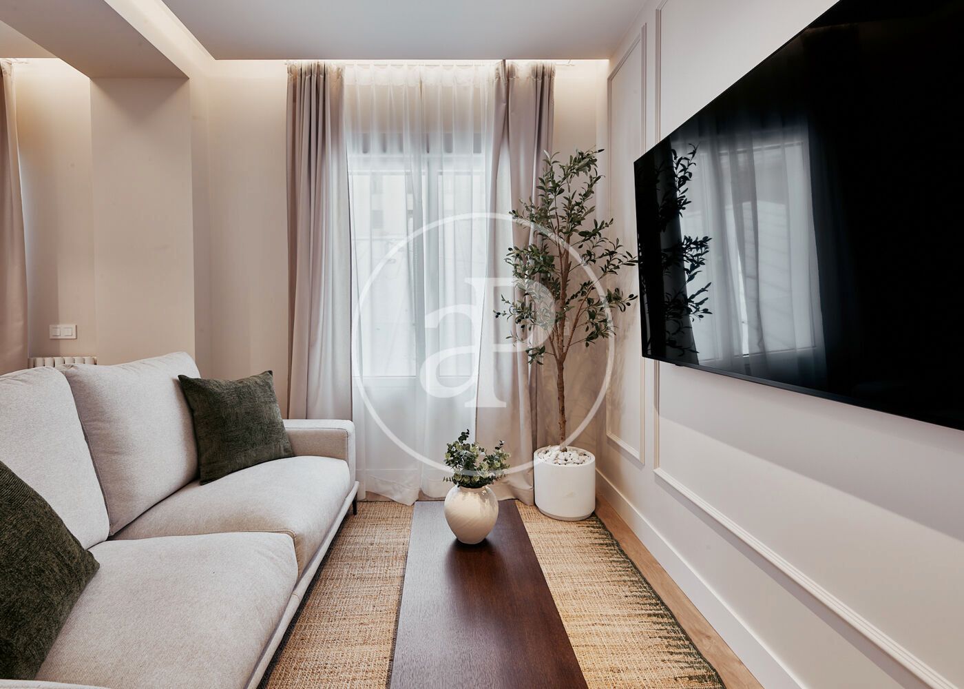 Wohnzimmer von Wohnung zum Verkauf in  Madrid Capital mit Klimaanlage, Heizung und Möbliert