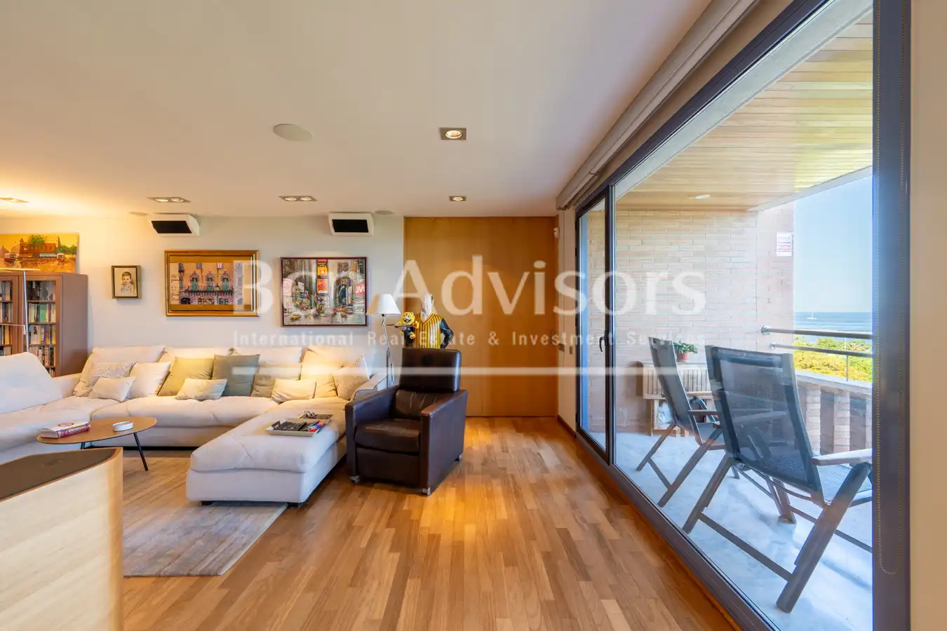 Sala de estar de Piso en venta en Barcelona con Aire acondicionado, Calefacción y Parquet