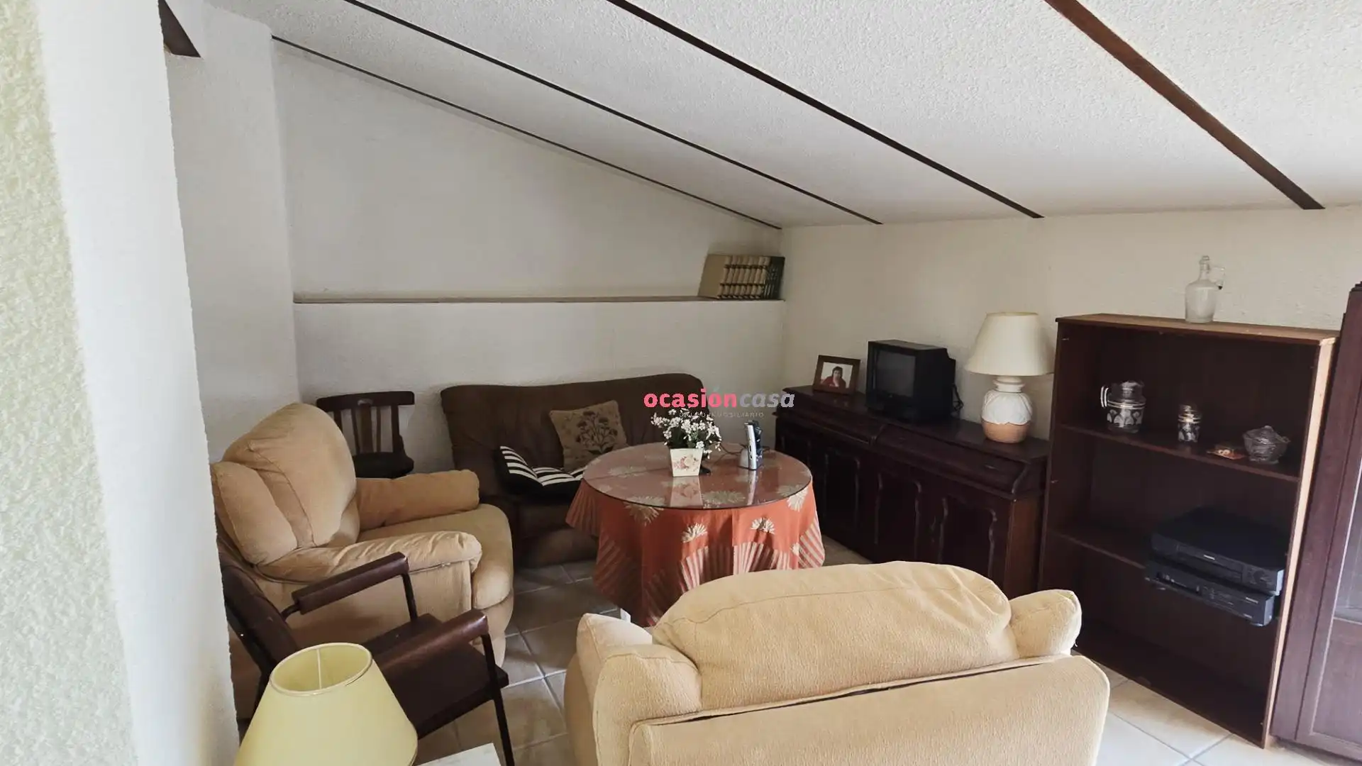 Sala de estar de Casa o chalet en venta en Fuente la Lancha con Calefacción, Terraza y Trastero