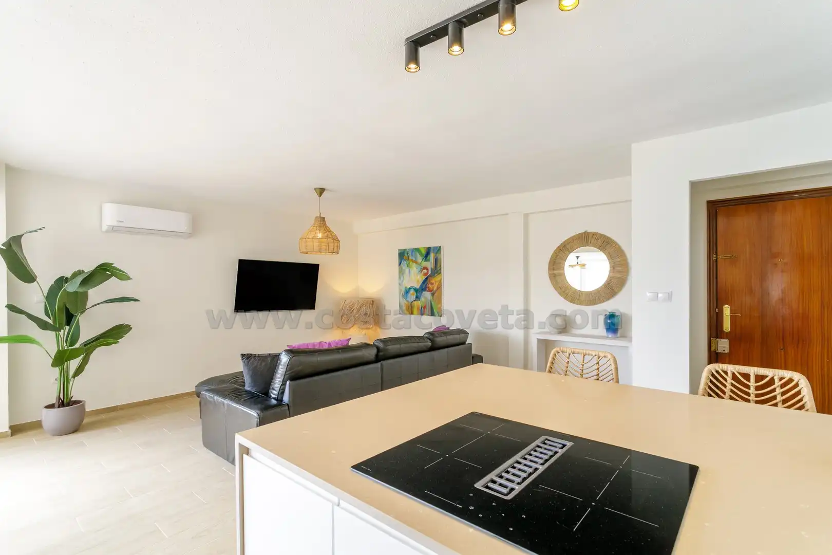 Living room of Attic for sale in El Campello  with Air Conditioner, Storage room and Furnished