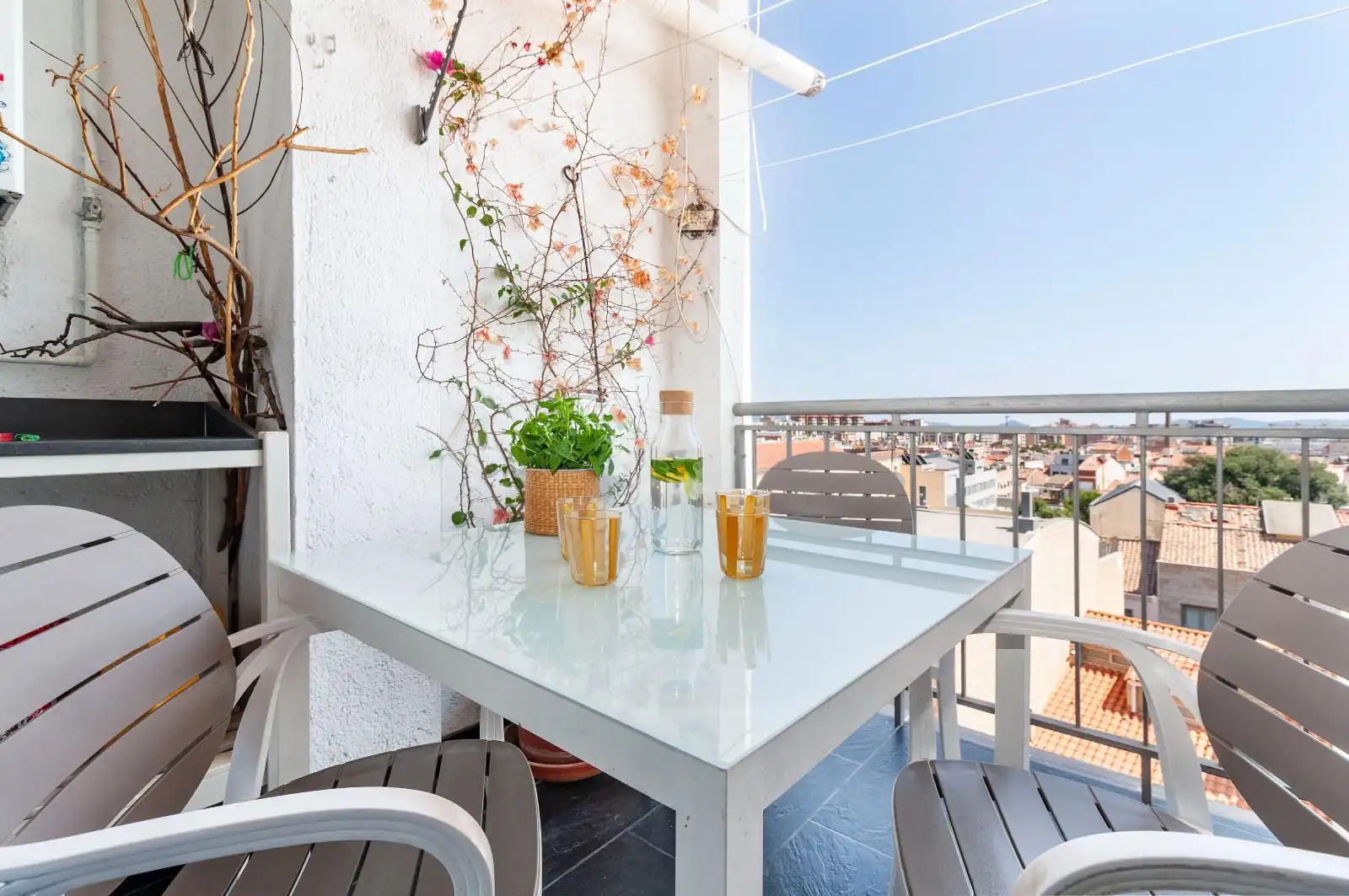 Terrasse von Wohnung zum Verkauf in Sabadell mit Heizung, Parkett und Terrasse