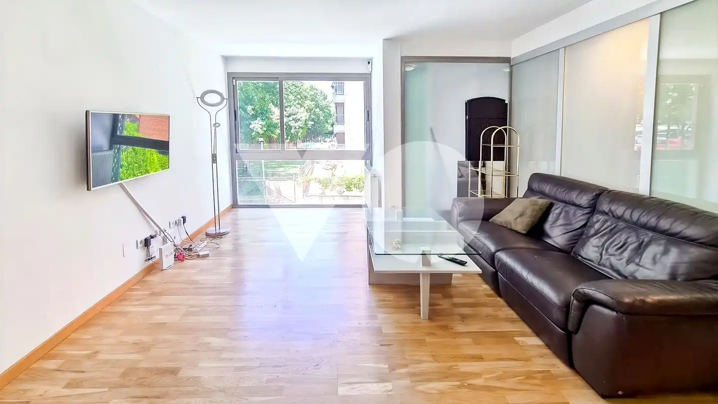 Sala de estar de Piso de alquiler en Madrid con Aire acondicionado, Calefacción y Trastero