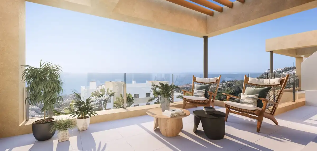 Terraza de Apartamento en venta en Benalmádena con Aire acondicionado, Terraza y Trastero