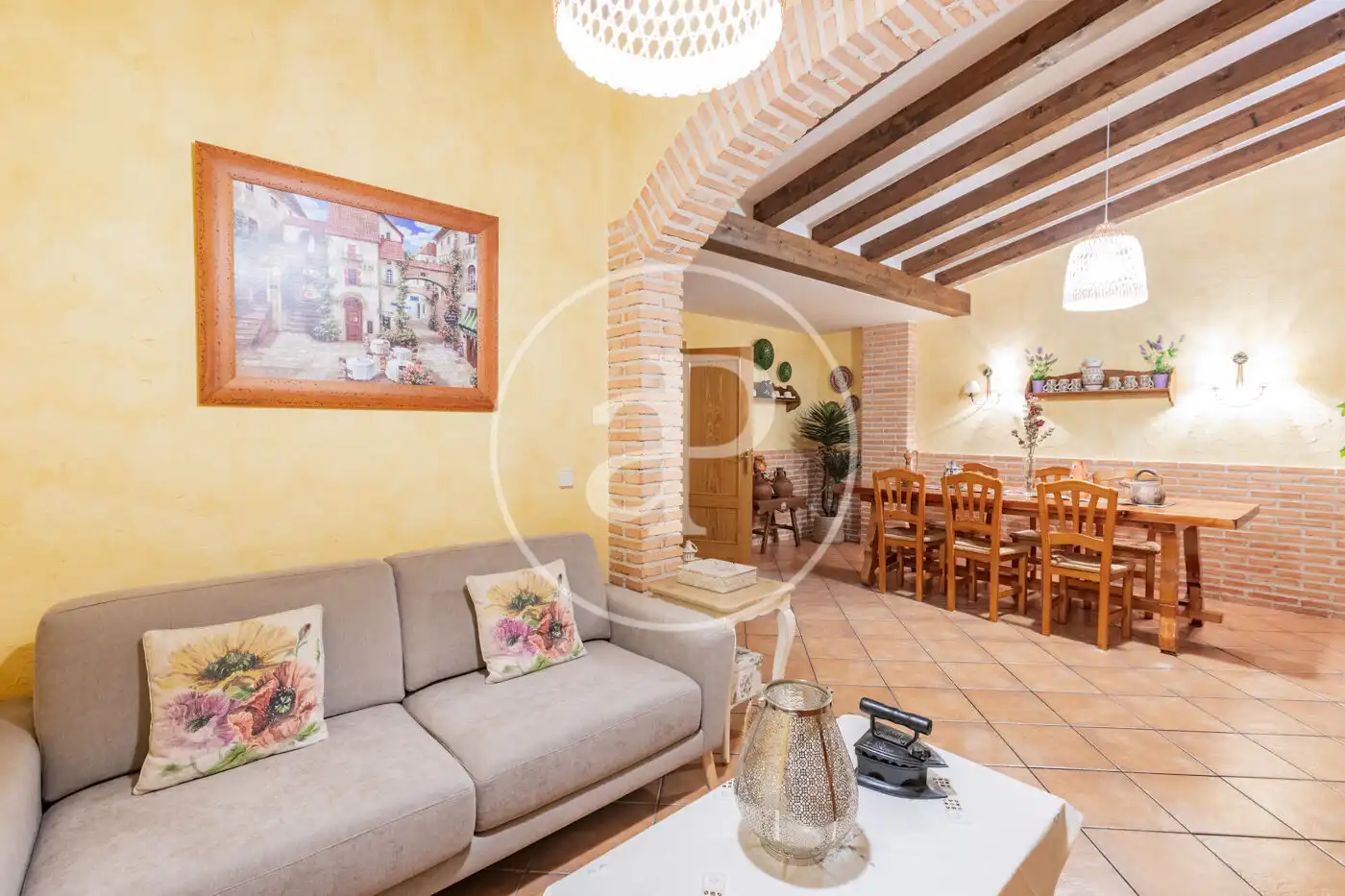 Living room of Detached homes for sale in Madrid  with Heating, Private garden and Terrace