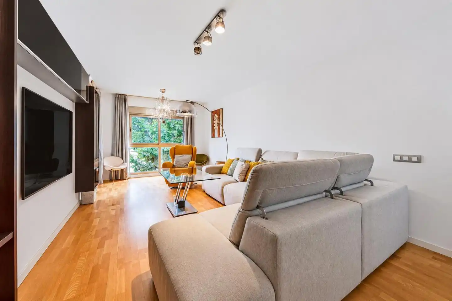 Wohnzimmer von Wohnung zum Verkauf in Almería mit Klimaanlage, Heizung und Terrasse