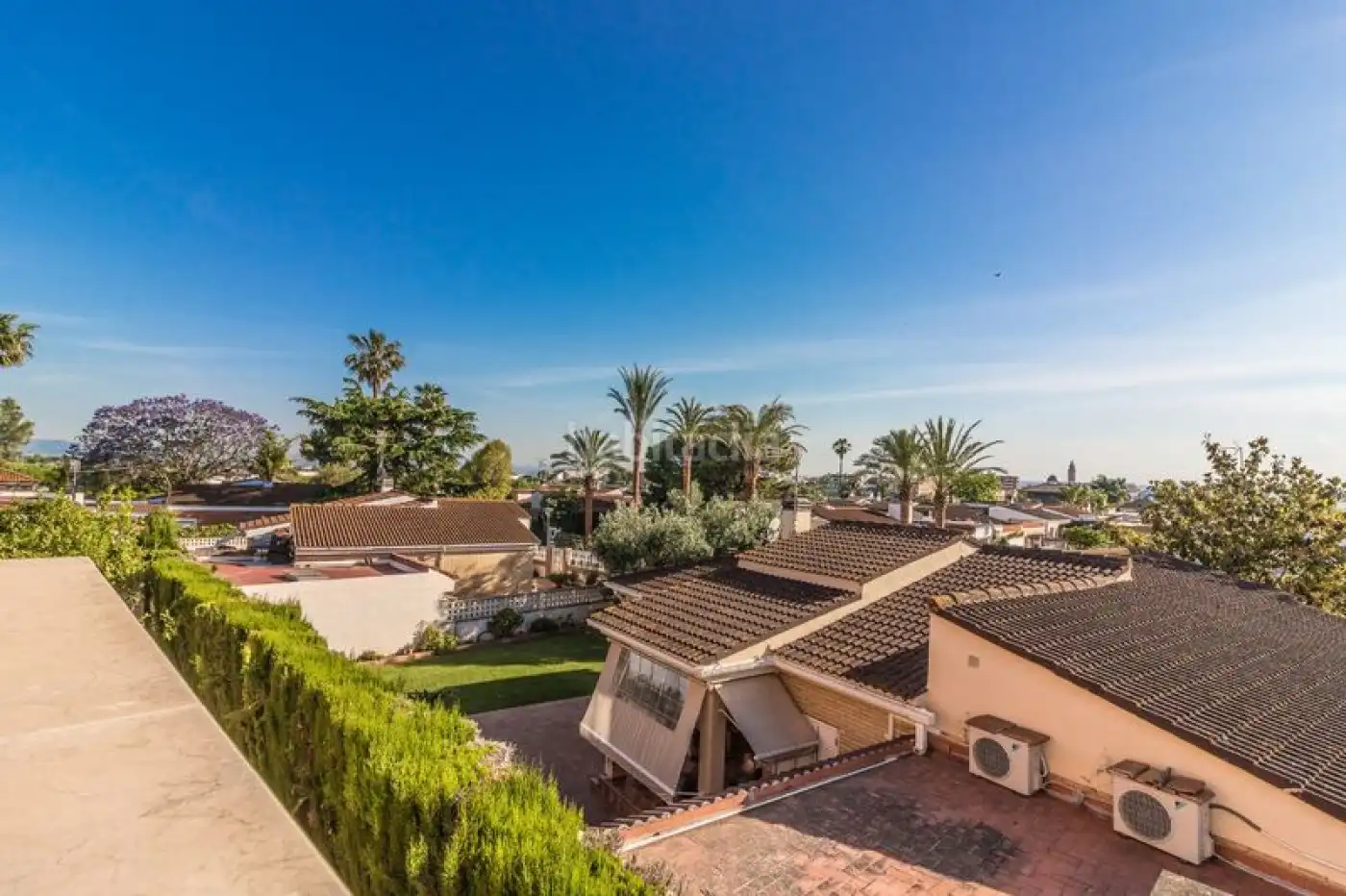 Exterior view of Houses for sale in L'Alcúdia  with Air Conditioner, Private garden and Parquet flooring