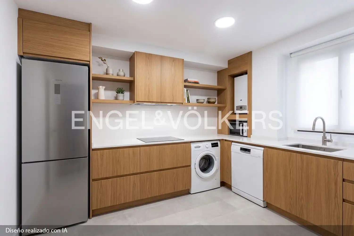 Küche von Wohnung zum Verkauf in Valencia mit Klimaanlage, Heizung und Terrasse