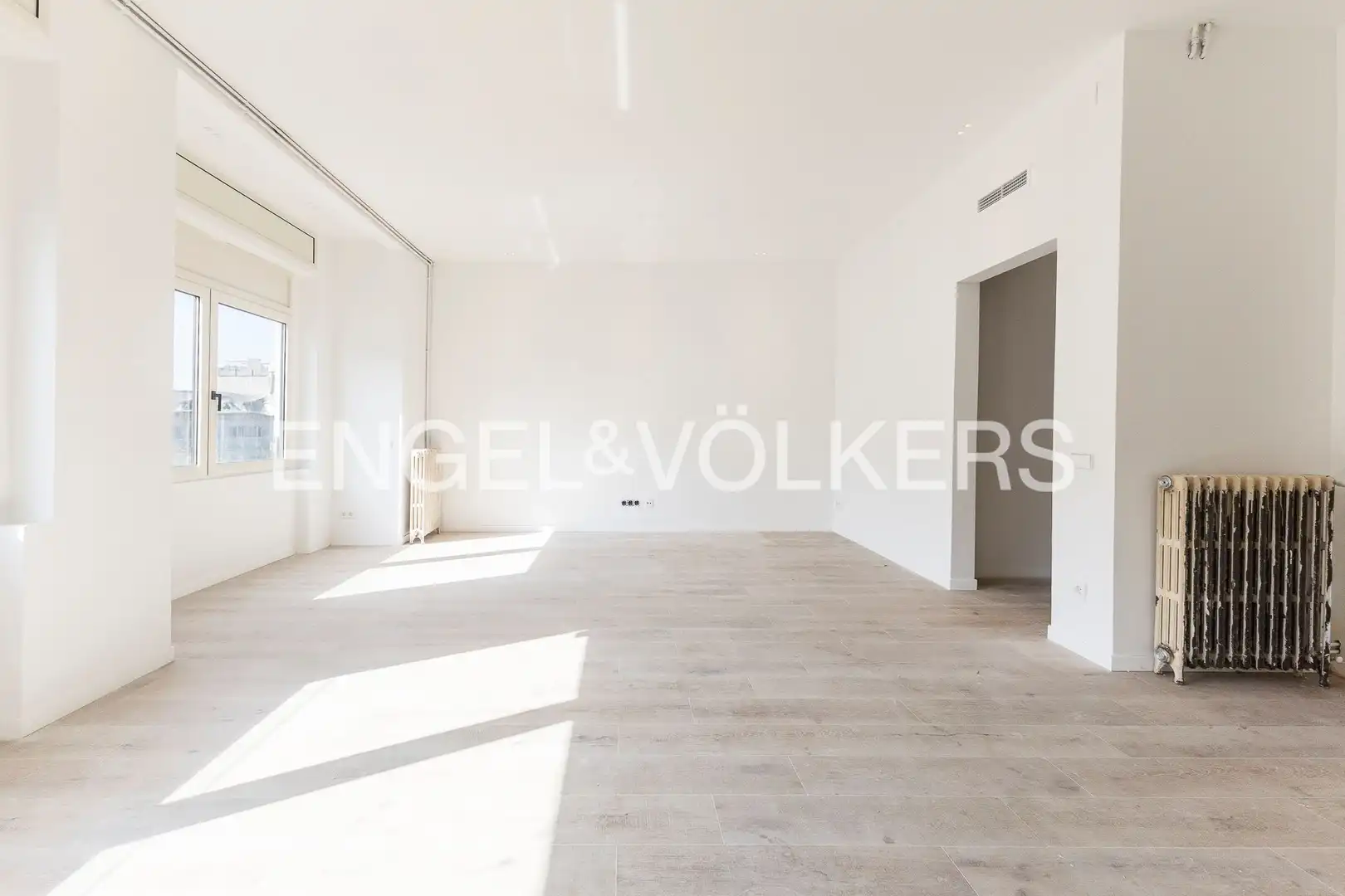 Sala de estar de Piso de alquiler en Barcelona con Aire acondicionado, Calefacción y Parquet