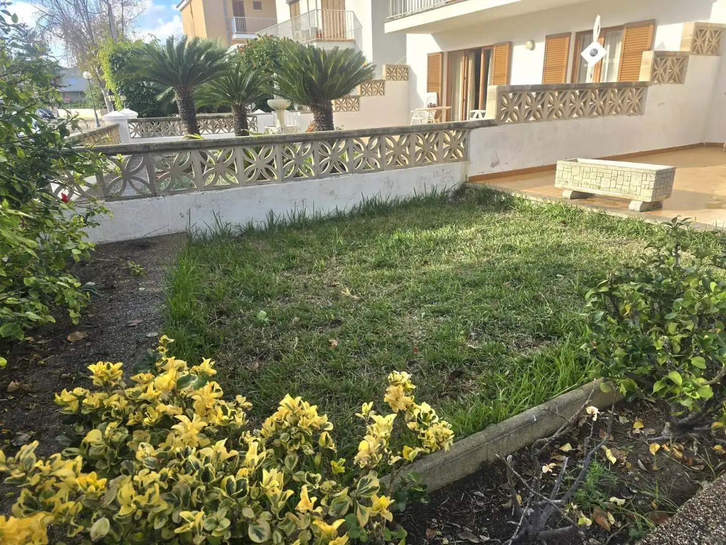 Jardín de Dúplex de alquiler con opción a compra en Alcúdia con Aire acondicionado, Calefacción y Jardín privado
