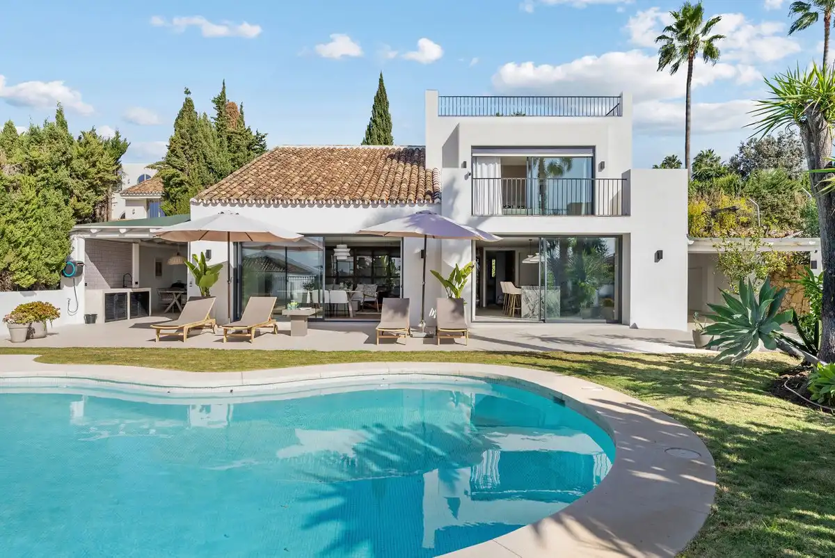 Exterior view of Houses for sale in Marbella  with Air Conditioner, Private garden and Terrace