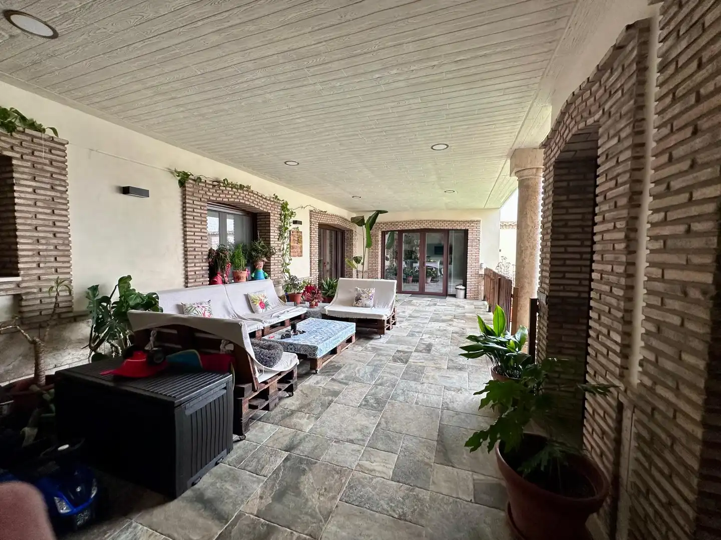 Terraza de Casa o chalet en venta en Arenas de San Juan  con Aire acondicionado, Calefacción y Jardín privado