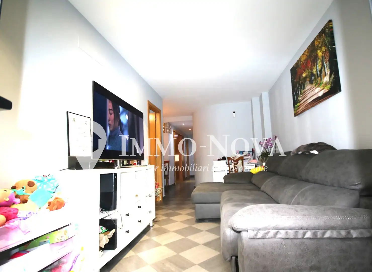 Sala de estar de Piso en venta en Mataró con Calefacción, Amueblado y Balcón