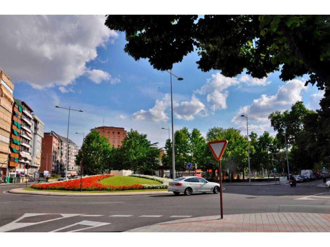 Exterior view of Flat to rent in Palencia Capital  with Heating, Terrace and Furnished