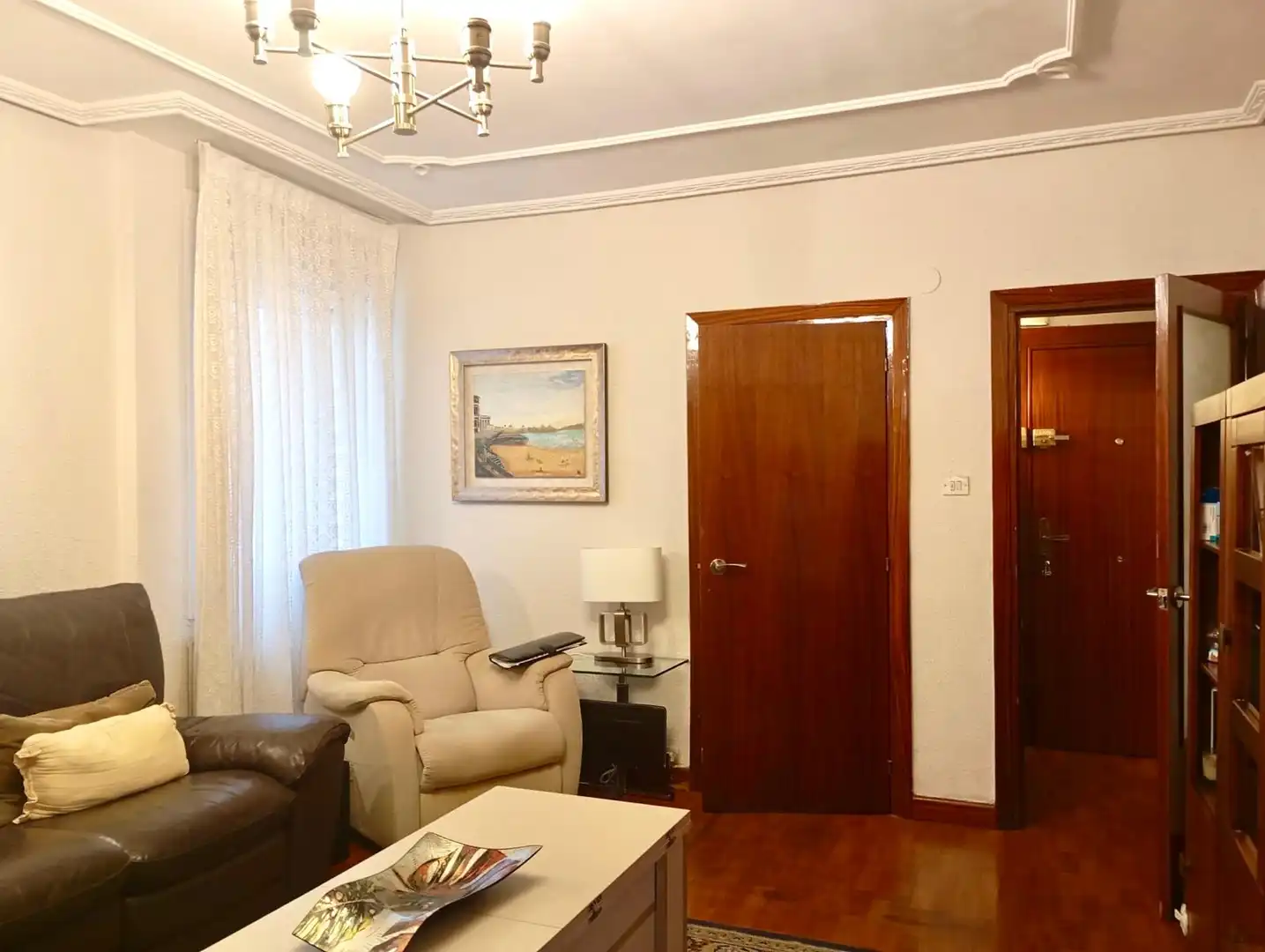 Living room of Flat for sale in Bilbao   with Heating, Furnished and Oven