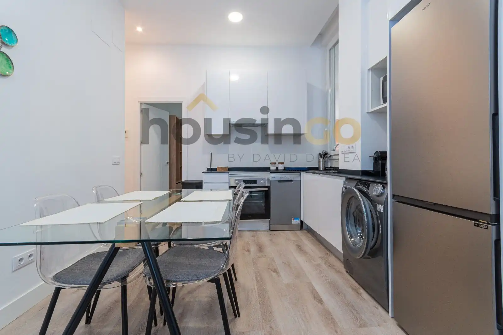 Kitchen of Flat for rent in Madrid  with Air Conditioner, Heating and Furnished