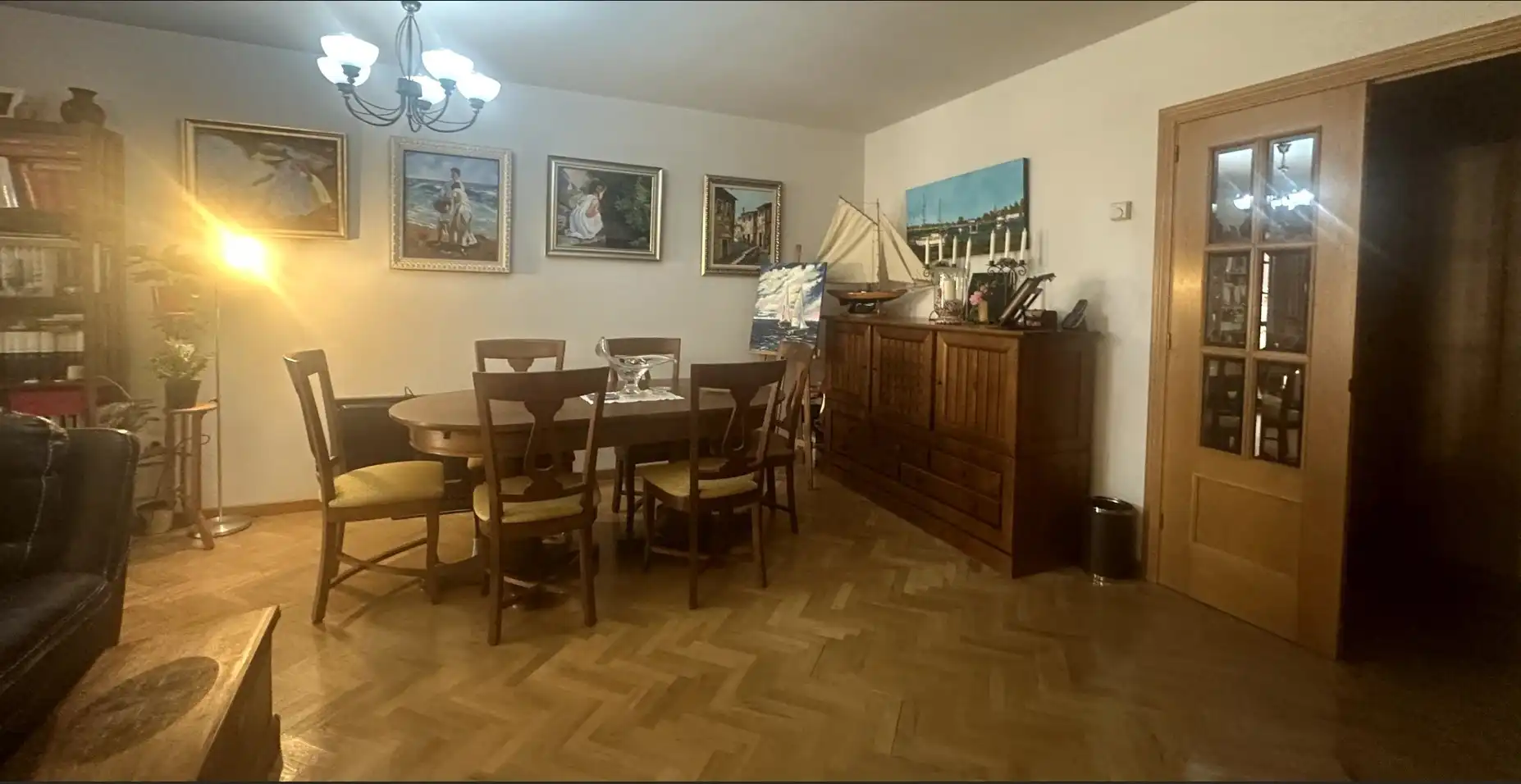 Esszimmer von Einfamilien-Reihenhaus zum Verkauf in Algete mit Klimaanlage, Heizung und Privatgarten