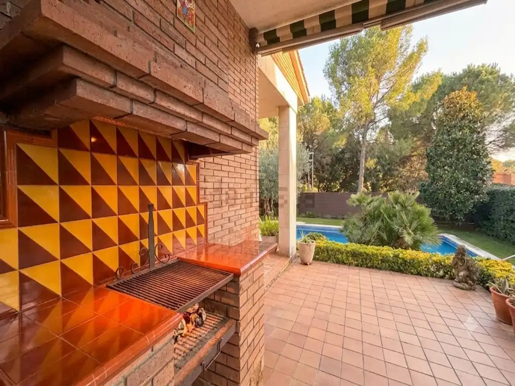 Terrace of Detached homes for sale in Santa Maria de Palautordera  with Air Conditioner, Heating and Private garden
