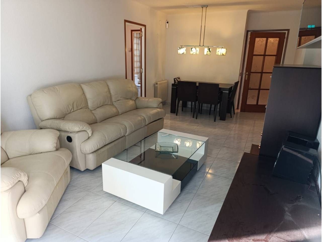 Living room of Flat for sale in Girona Capital  with Heating, Balcony and Alarm