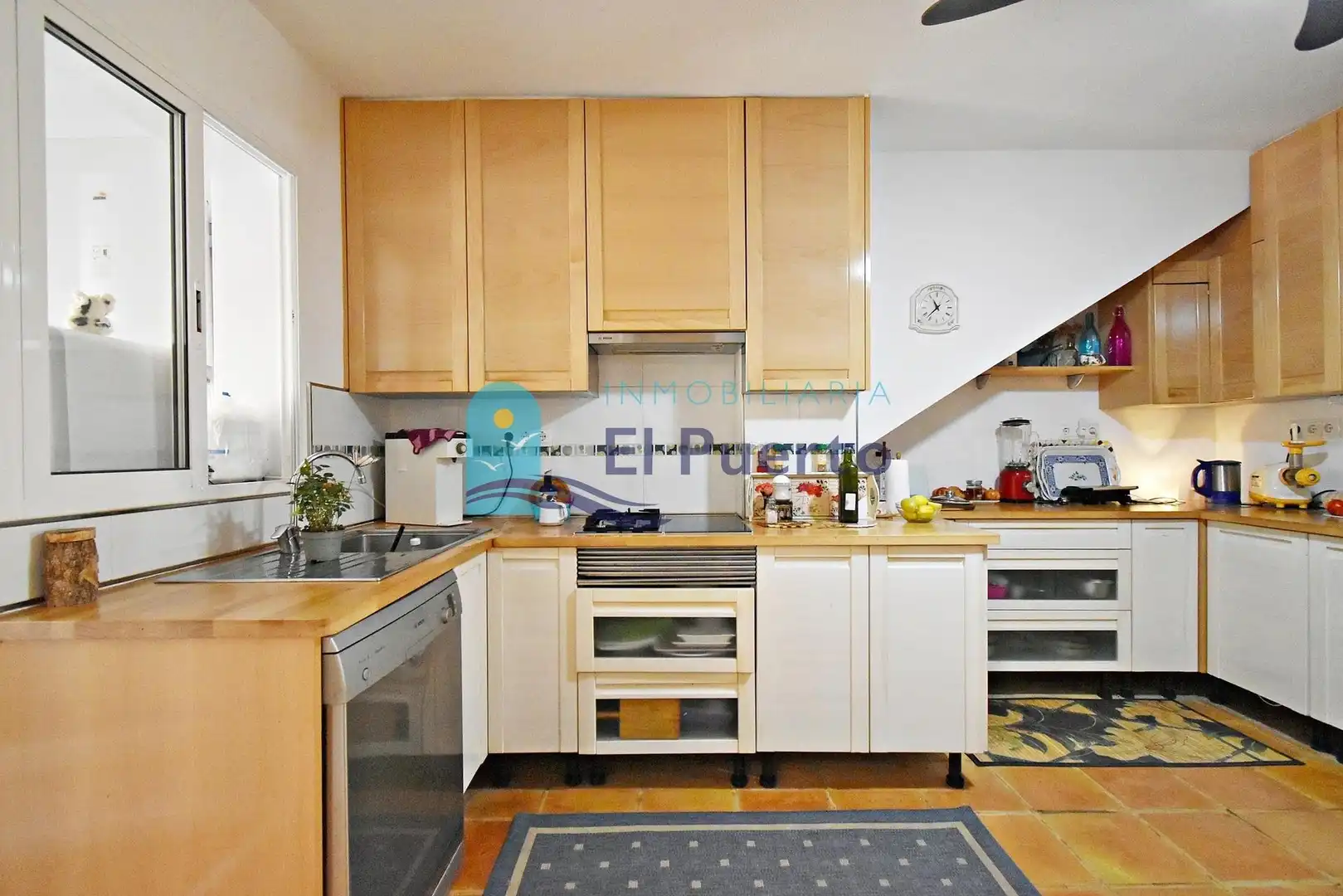 Kitchen of Flat for sale in Cartagena  with Air Conditioner, Private garden and Terrace