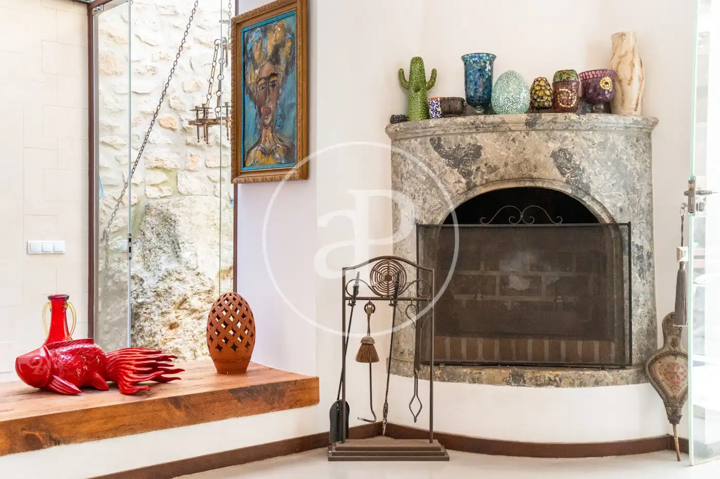 Sala de estar de Casa adosada en venta en Mancor de la Vall con Aire acondicionado, Calefacción y Jardín privado