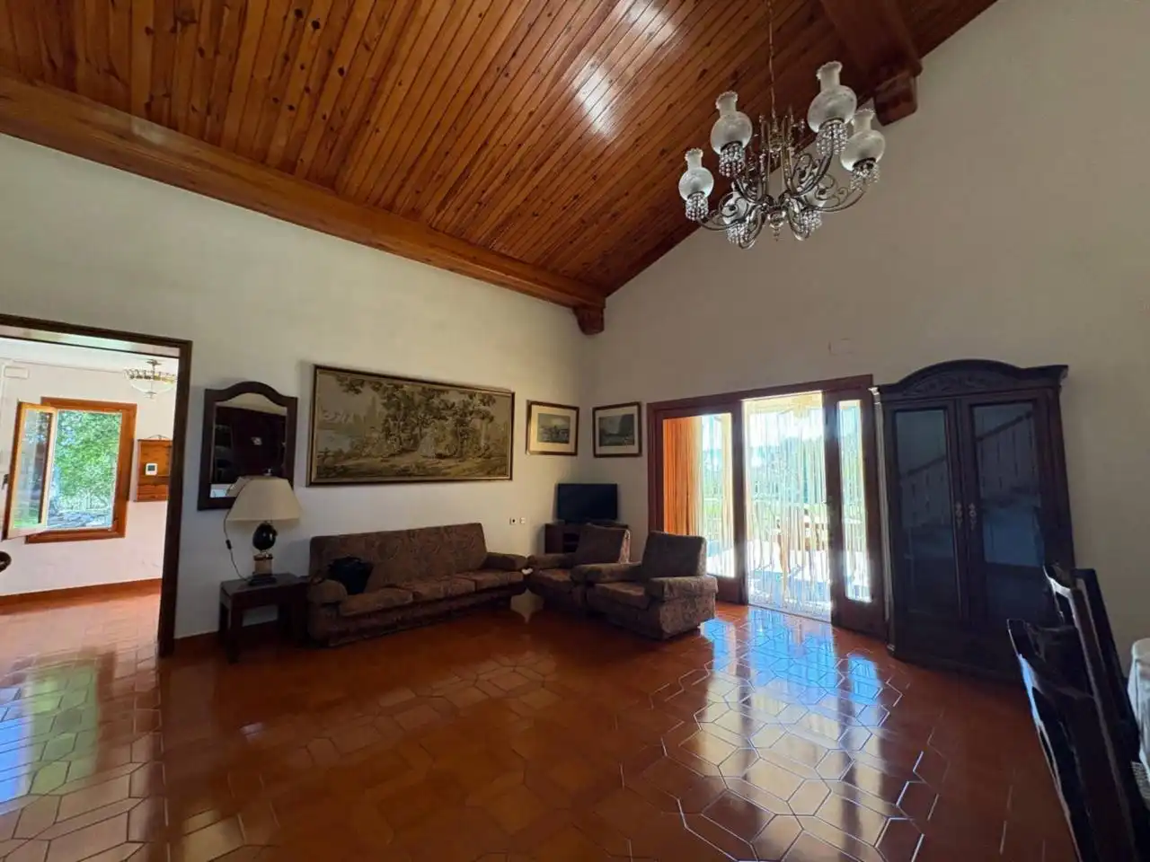 Sala de estar de Casa o chalet en venta en Muro de Alcoy con Aire acondicionado, Jardín privado y Piscina comunitaria