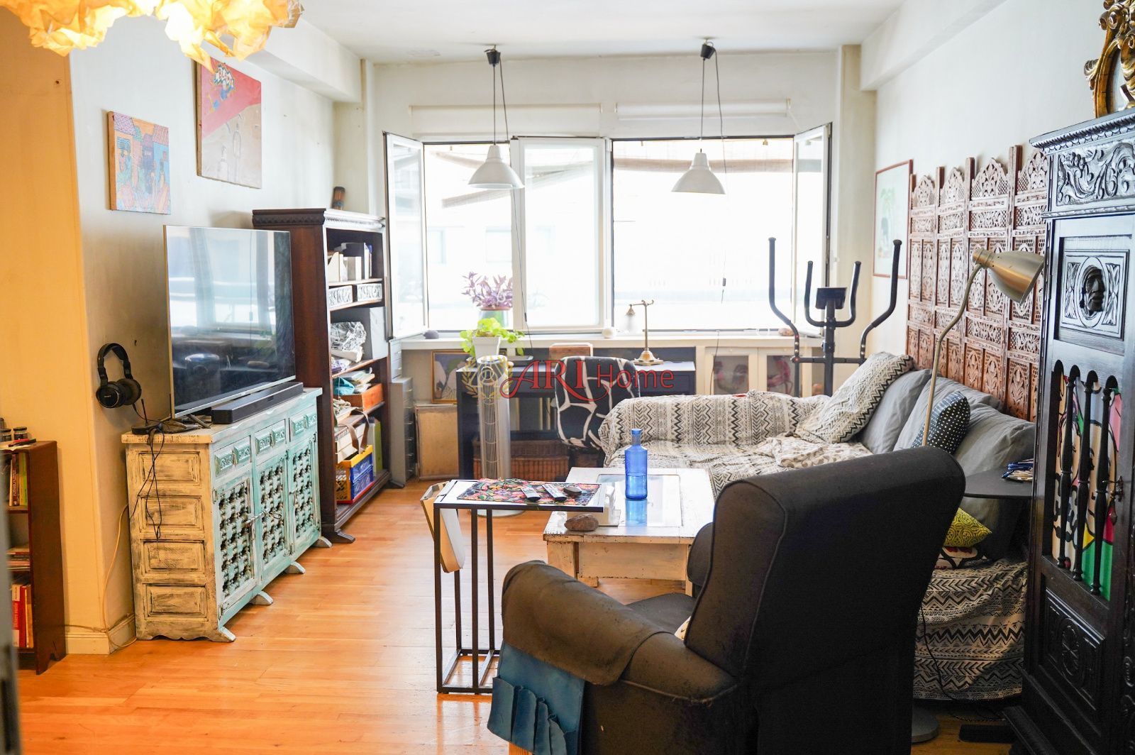 Sala de estar de Piso en venta en  Madrid Capital con Calefacción