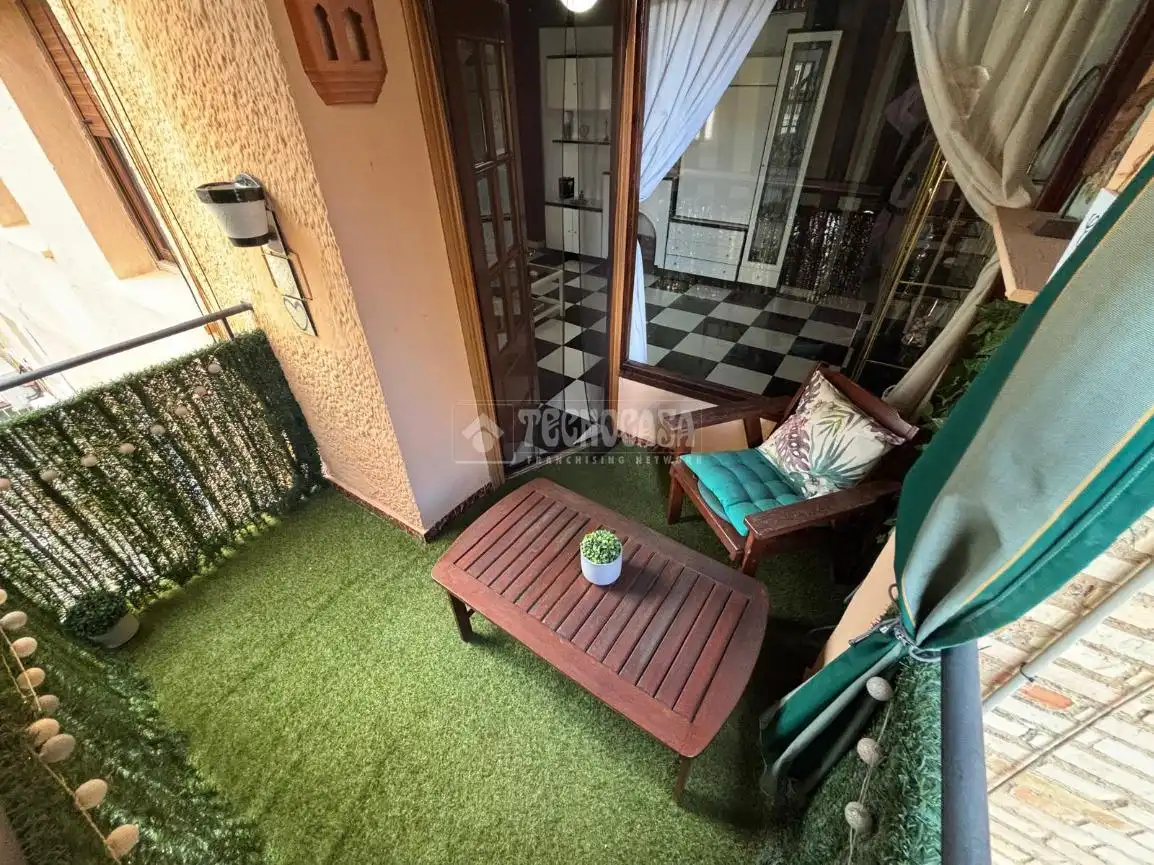 Balcony of Flat for sale in Málaga  with Air Conditioner and Furnished