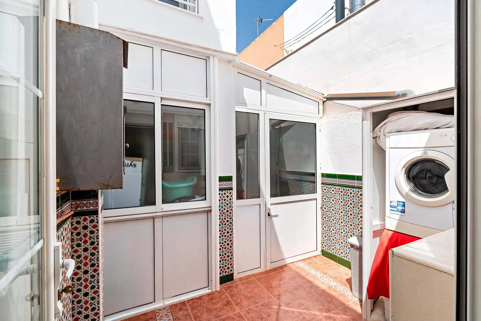 Terraza de Casa o chalet en venta en Roquetas de Mar con Aire acondicionado, Trastero y Alarma