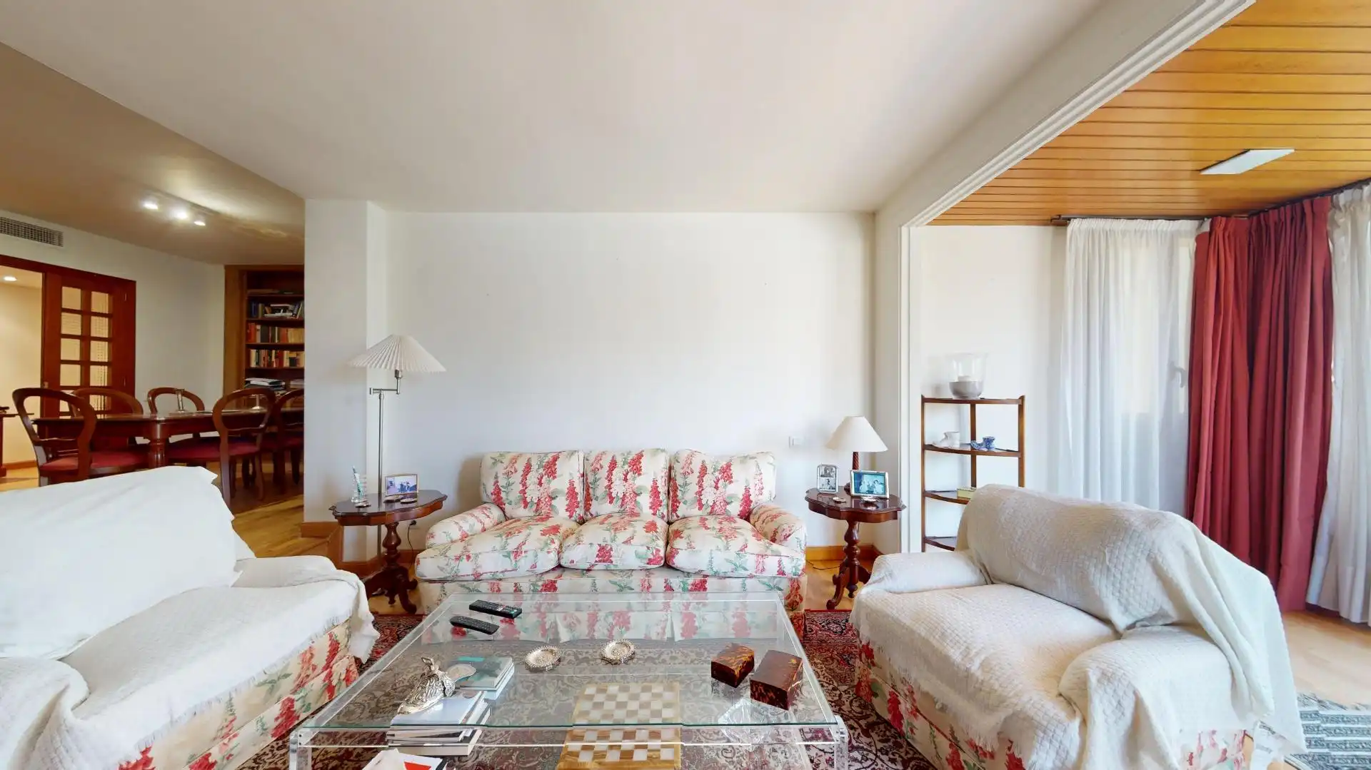 Sala d'estar de Pis en venda en  Palma de Mallorca amb Aire condicionat, Jardí privat i Parquet