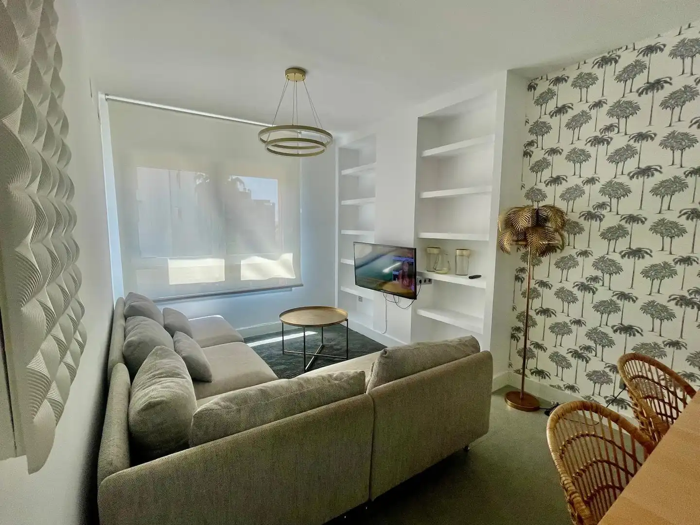 Living room of Flat for rent in Armilla  with Air Conditioner, Heating and Furnished