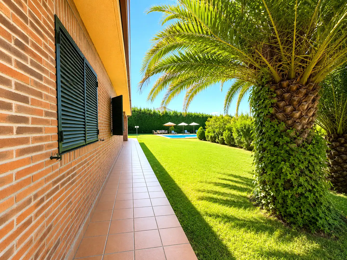 Terraza de Casa o chalet de alquiler con opción a compra en Ciudalcampo con Aire acondicionado, Calefacción y Jardín privado