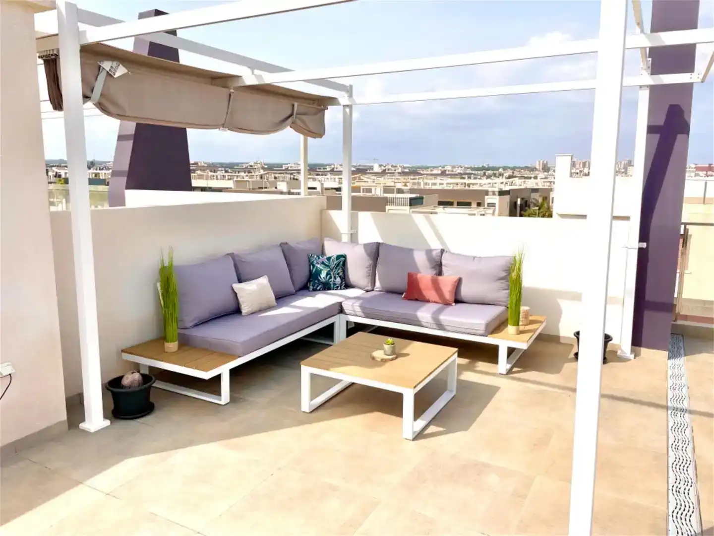 Terrassa de Dúplex de lloguer en Pilar de la Horadada amb Aire condicionat, Piscina i Moblat