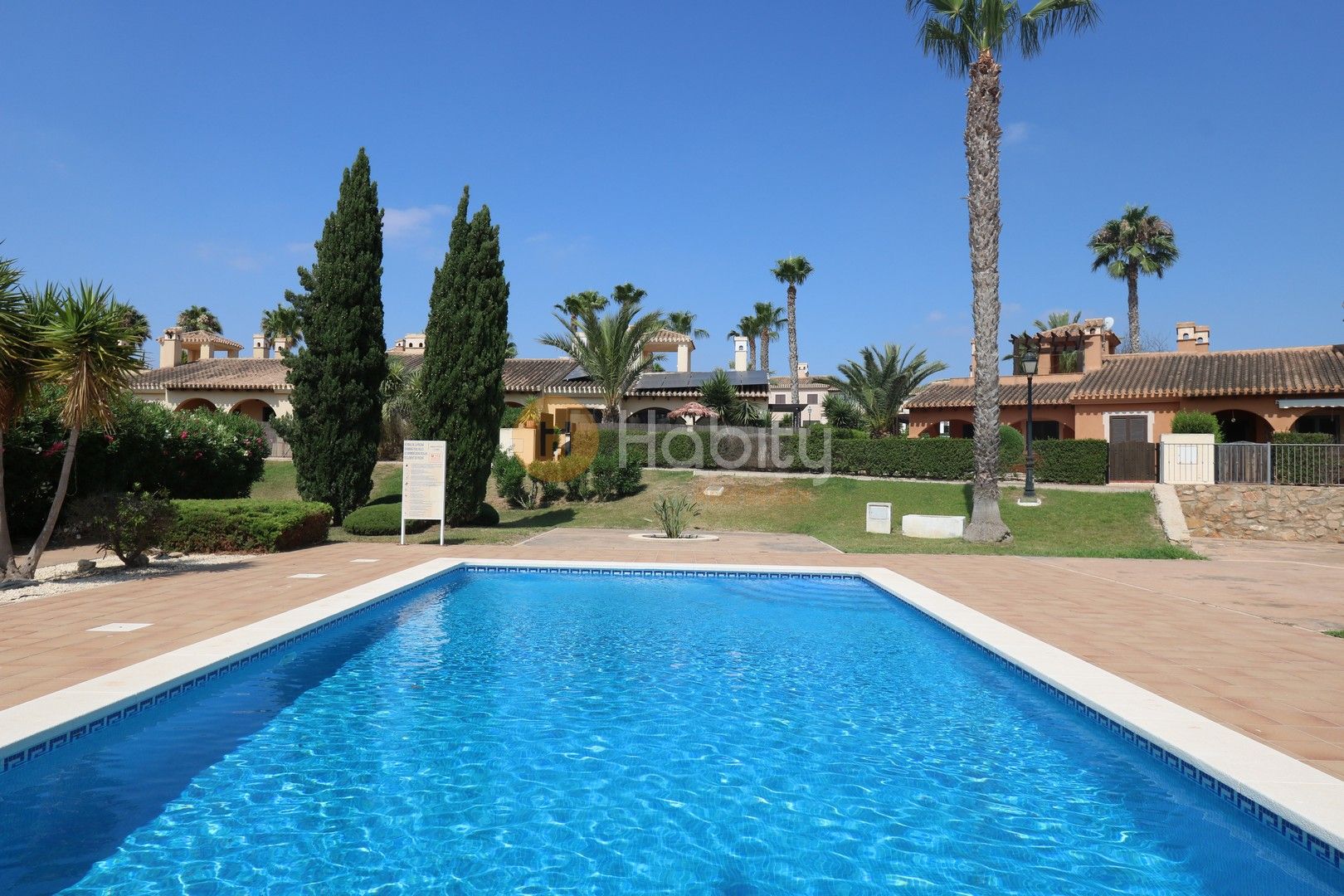 Jardí de Casa adosada en venda en Fuente Álamo de Murcia amb Aire condicionat, Calefacció i Jardí privat