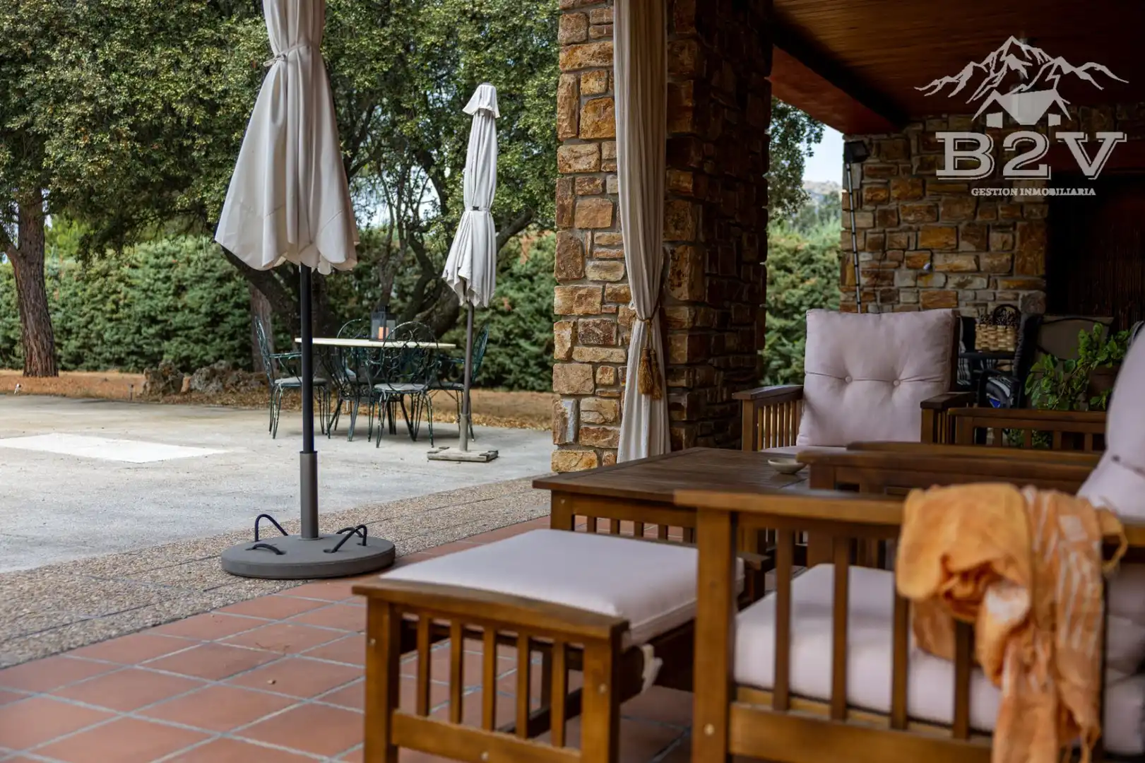 Terraza de Casa o chalet en venta en Garganta de los Montes con Aire acondicionado, Calefacción y Jardín privado
