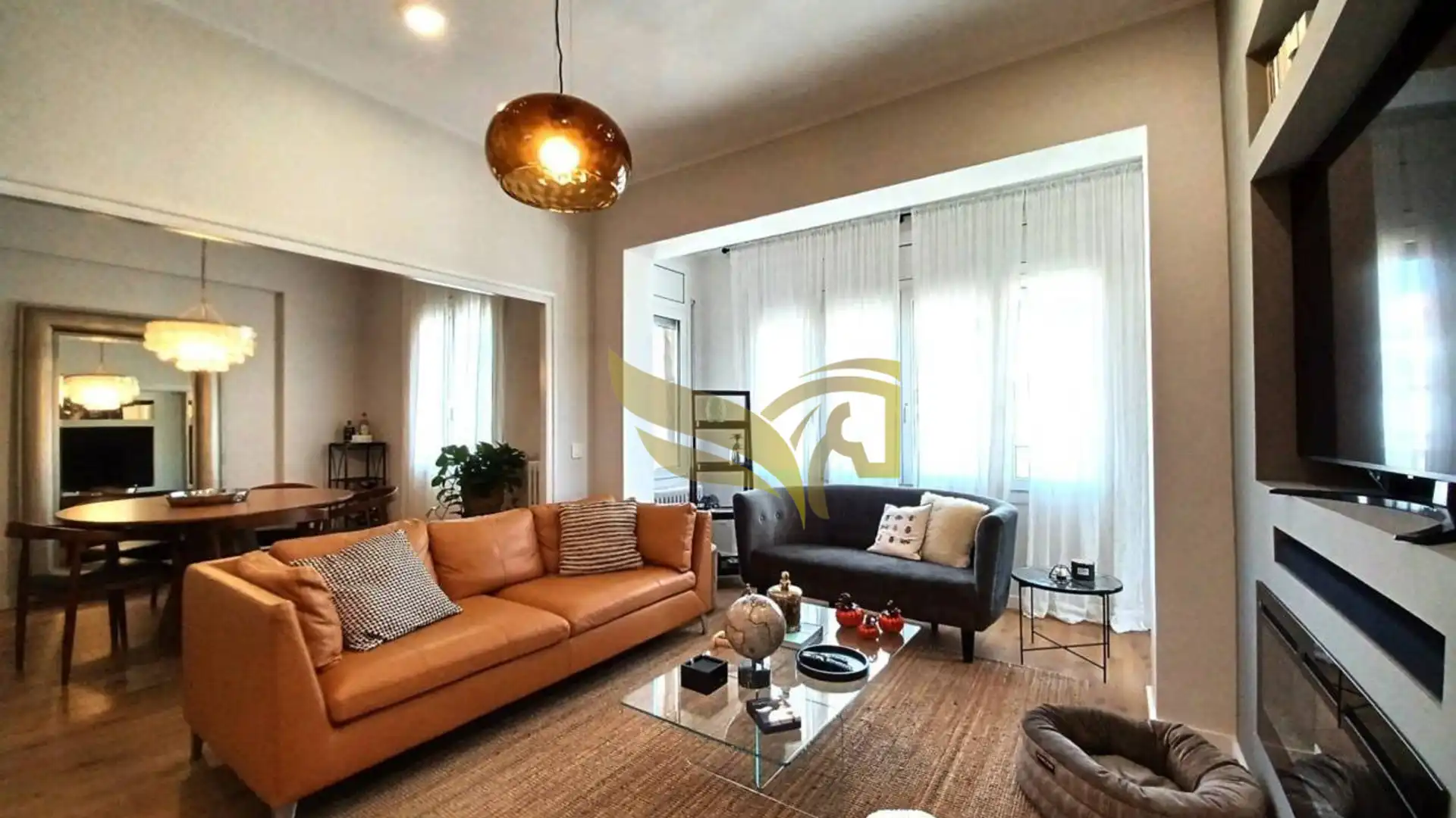 Sala de estar de Piso en venta en  Madrid Capital con Aire acondicionado, Calefacción y Terraza