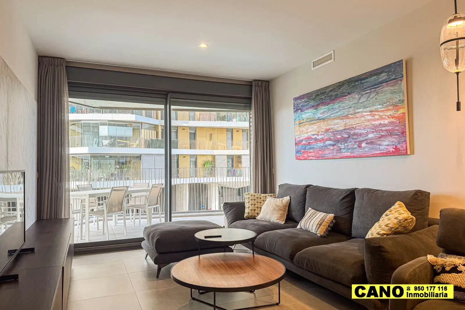 Living room of Flat for sale in Almería  with Terrace, Storage room and Swimming Pool
