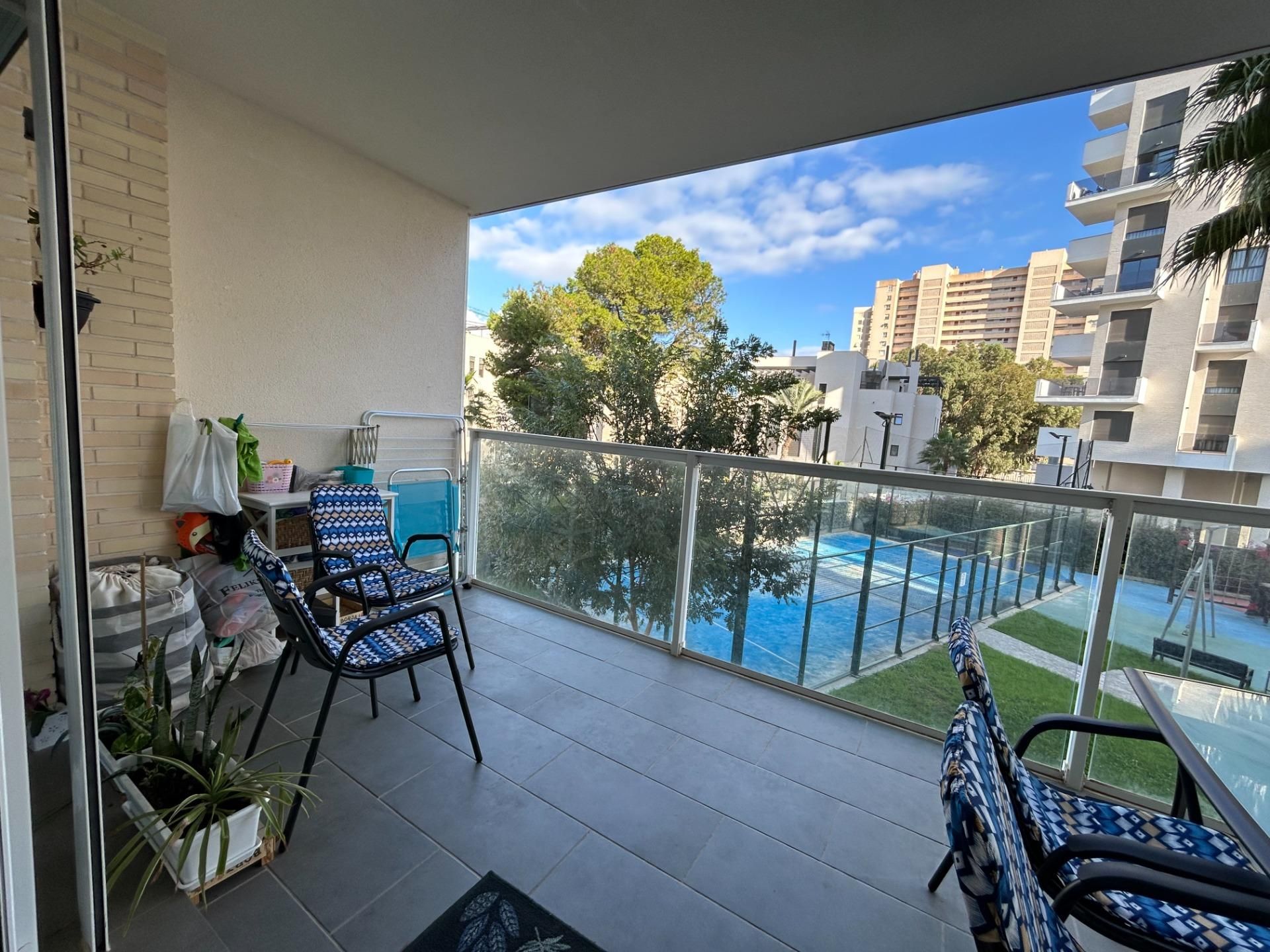 Swimming pool of Flat for sale in Alicante / Alacant  with Air Conditioner, Heating and Private garden