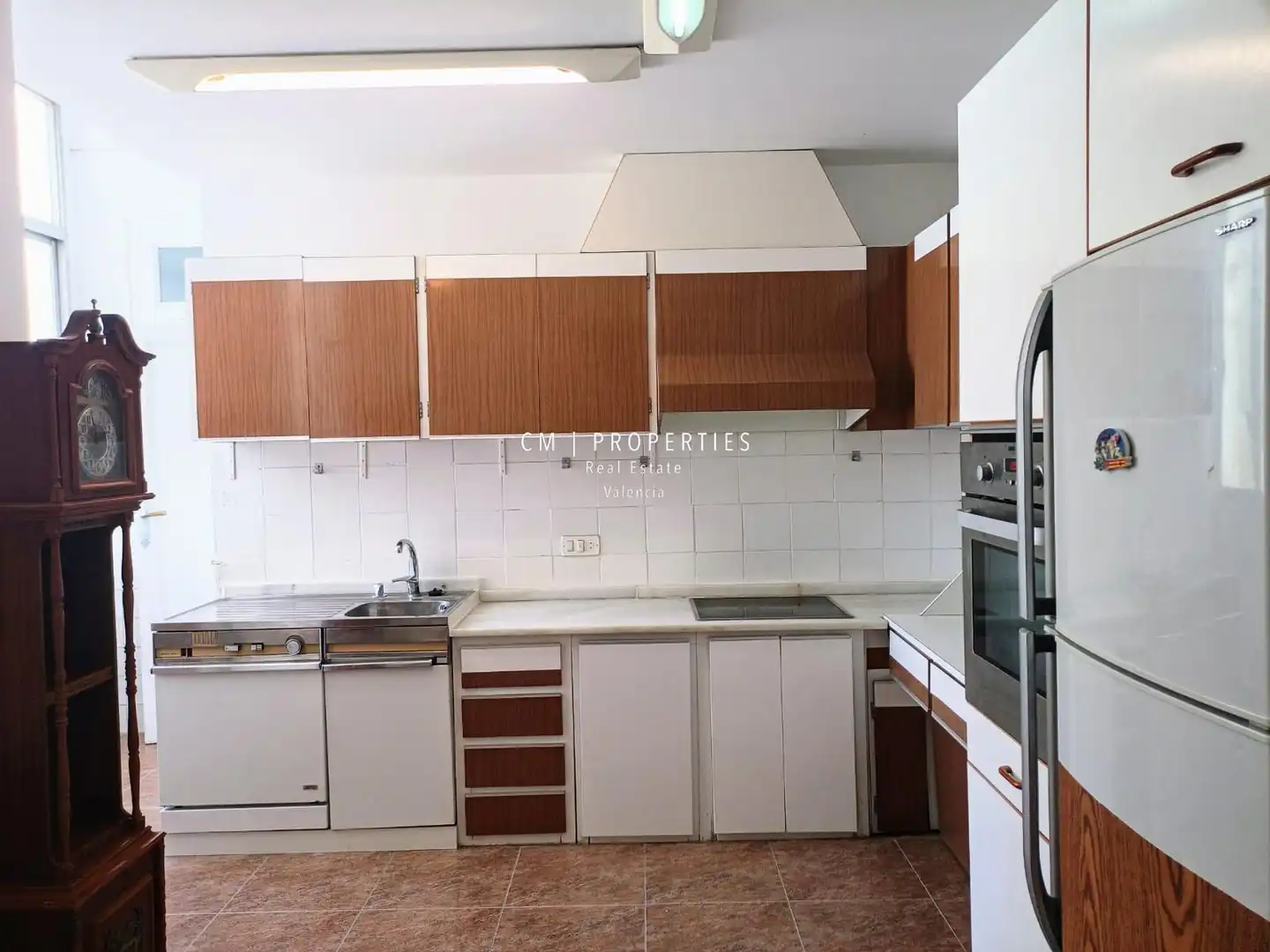 Kitchen of Flat for rent in Valencia  with Air Conditioner, Heating and Terrace