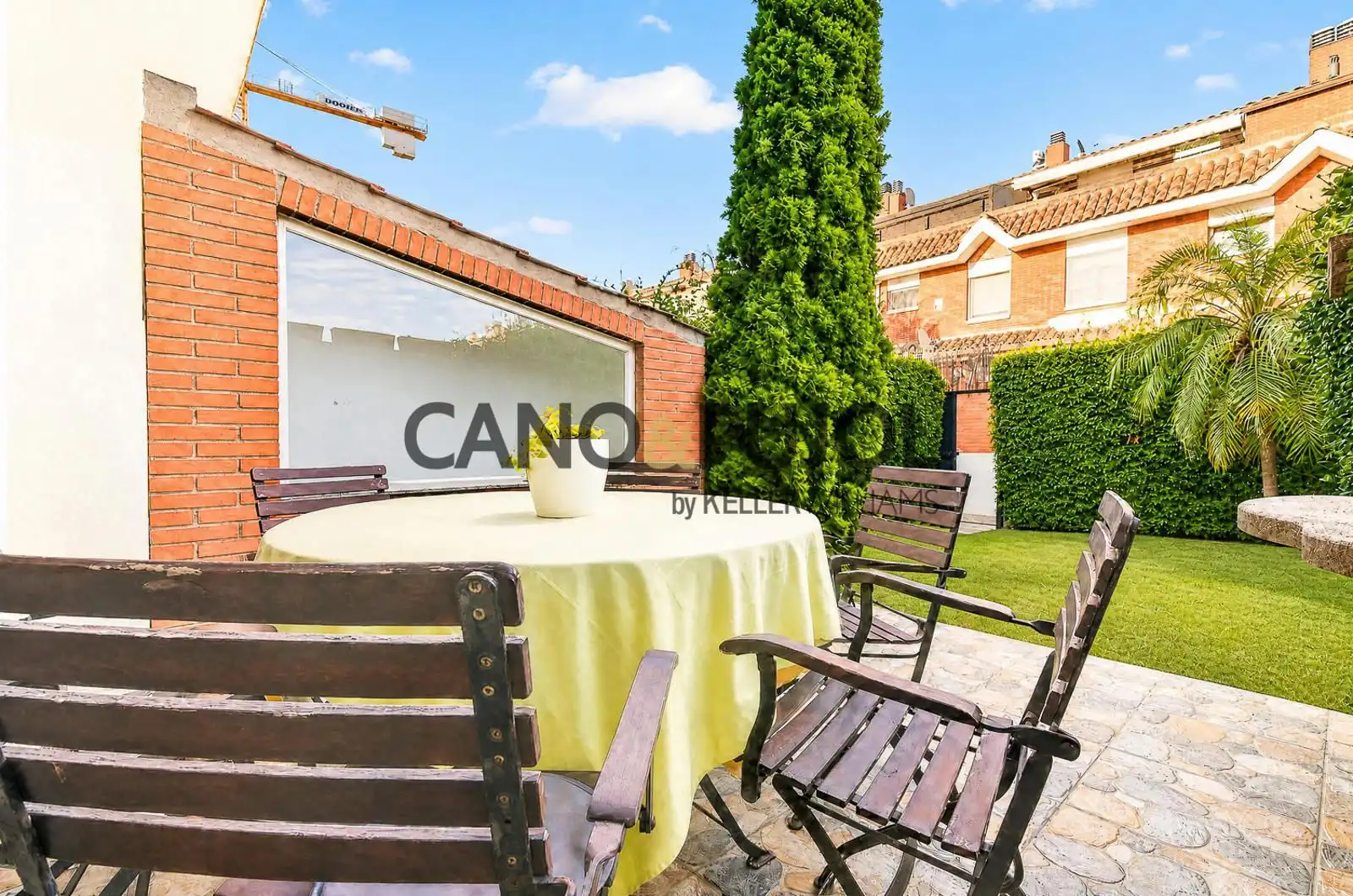 Terraza de Casa adosada de alquiler en Rubí con Aire acondicionado, Calefacción y Jardín privado