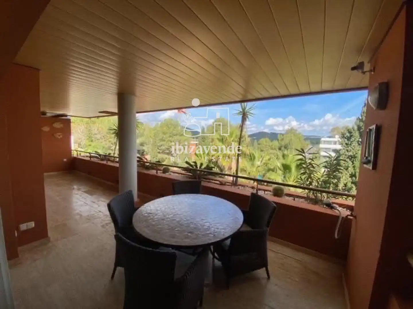 Terrace of Flat for rent in Santa Eulària des Riu  with Terrace, Storage room and Swimming Pool
