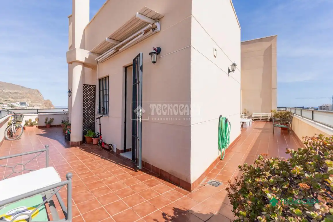 Terrace of Attic for sale in Roquetas de Mar  with Air Conditioner, Terrace and Community pool