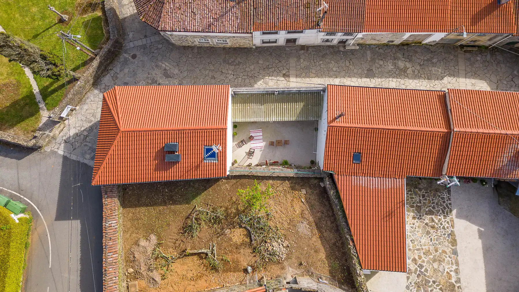 Vista exterior de Casa o chalet en venta en Melide con Amueblado